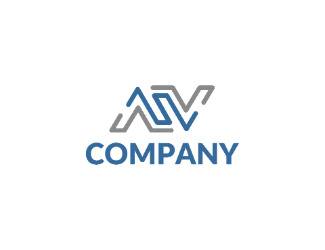Projekt graficzny logo dla firmy online AV Company